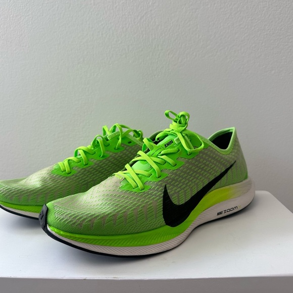 Nike Zoom Pegasus Turbo 2 Shoes Mens 8.5 Volt Green Running AT2863-300 Sneakers main image 5